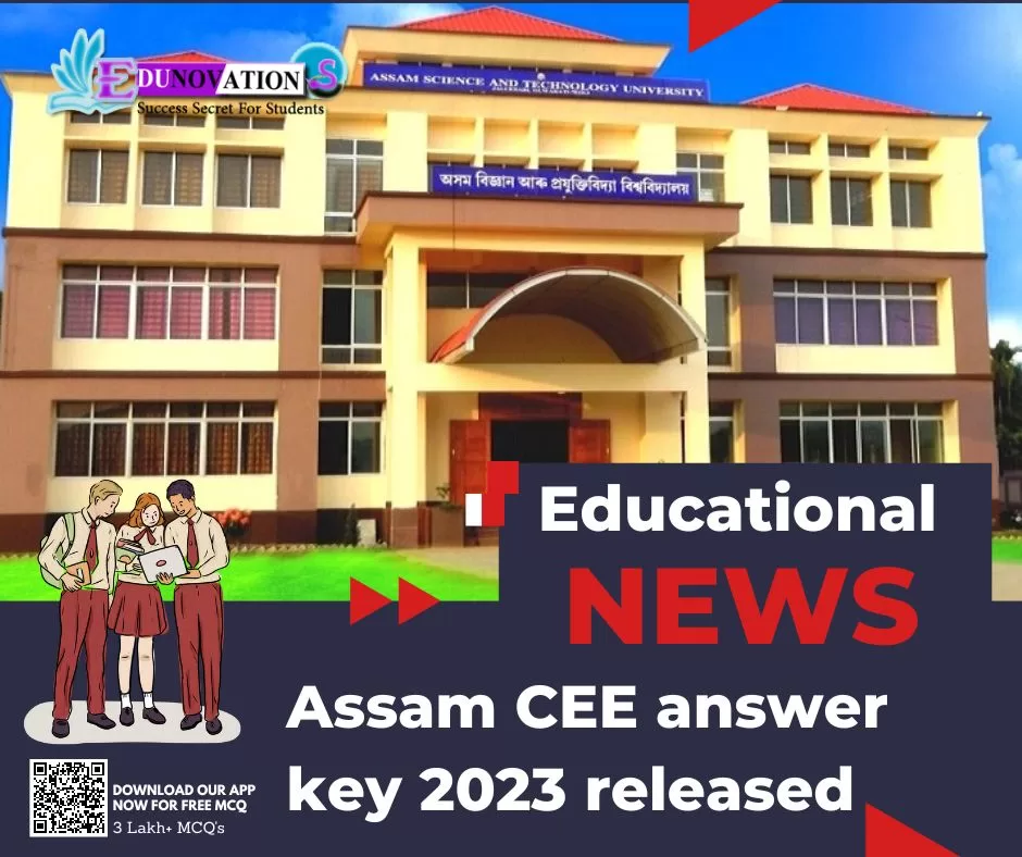 Assam CEE Answer Key 2023 Released Edunovations