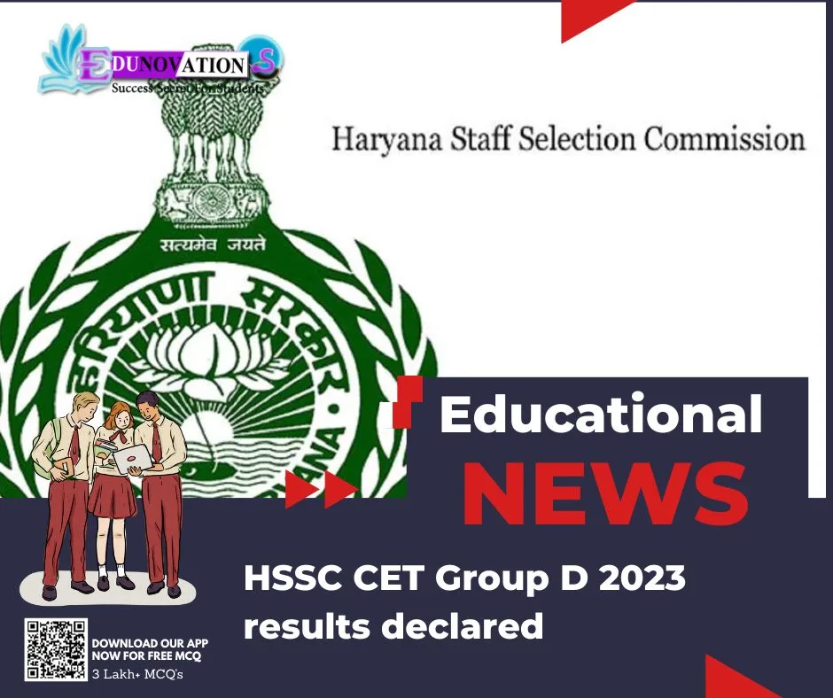 HSSC CET Group D 2023 Results Declared Edunovations