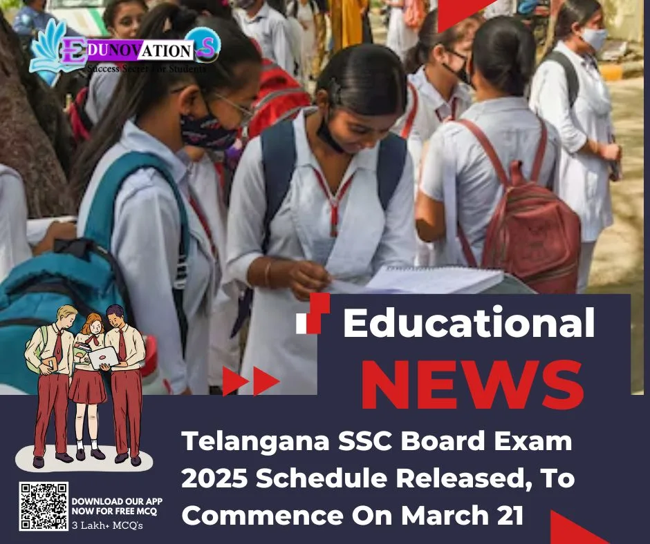 Telangana Ssc Board Exam Schedule Released To Commence On March