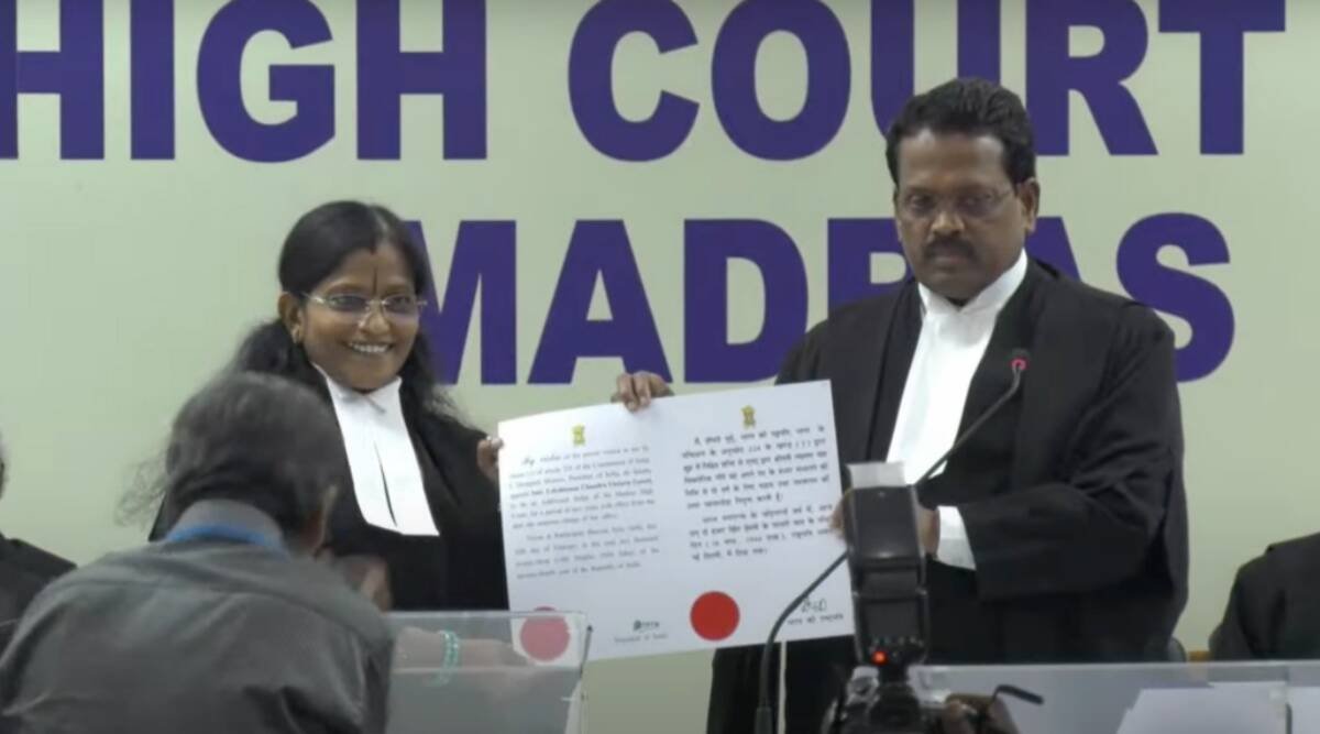 Victoria Gowri Madras High Court Lawyer Victoria Gowri Sworn In As