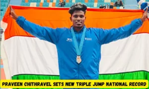 Praveen Chithravel triple jump record