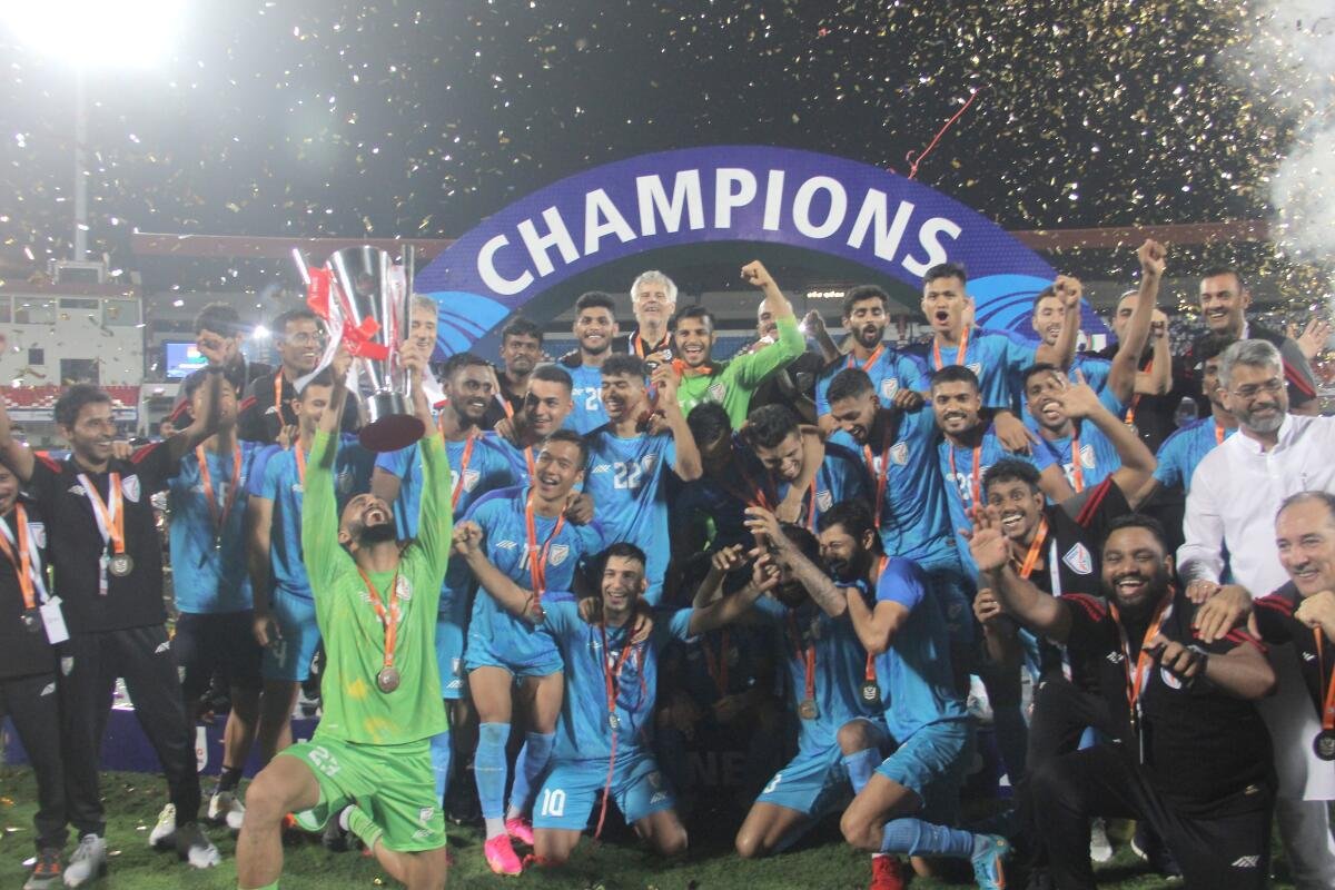 Intercontinental Cup Victory India India Lifted The Intercontinental