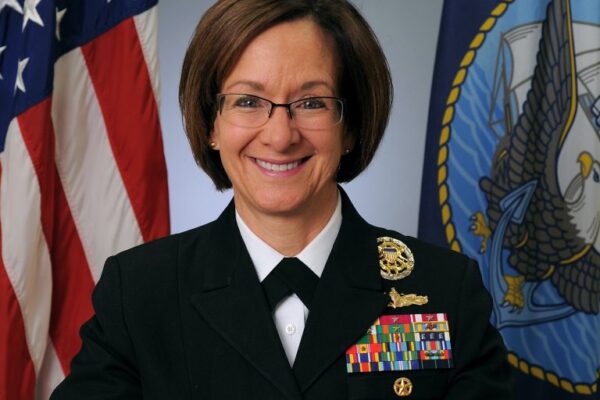 "First woman to lead US Navy"