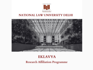National Law University Delhi Eklavya program