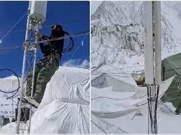 Siachen Glacier mobile tower