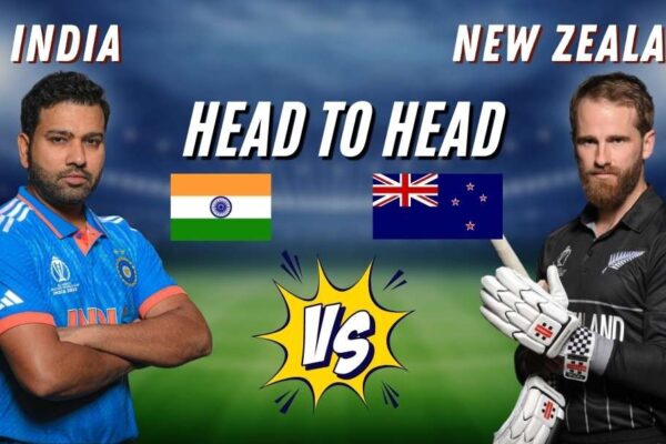 "India vs. New Zealand head-to-head"