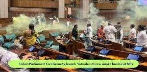 "Indian Parliament security breach"