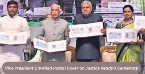 Vice President postal cover unveiling