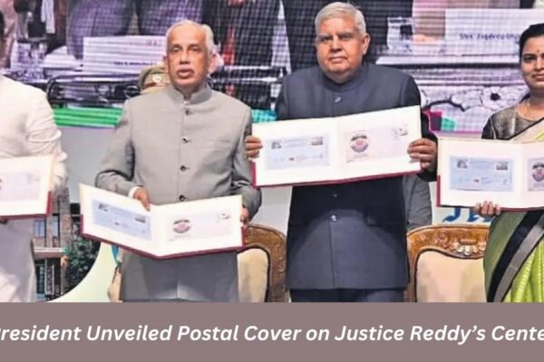 Vice President postal cover unveiling
