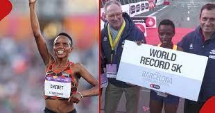 Beatrice Chebet Breaks 5 Km World Record In Barcelona Athletic