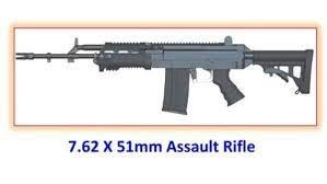 "UGAM assault rifle features"
