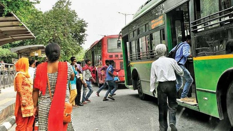 Delhi free bus travel transgender