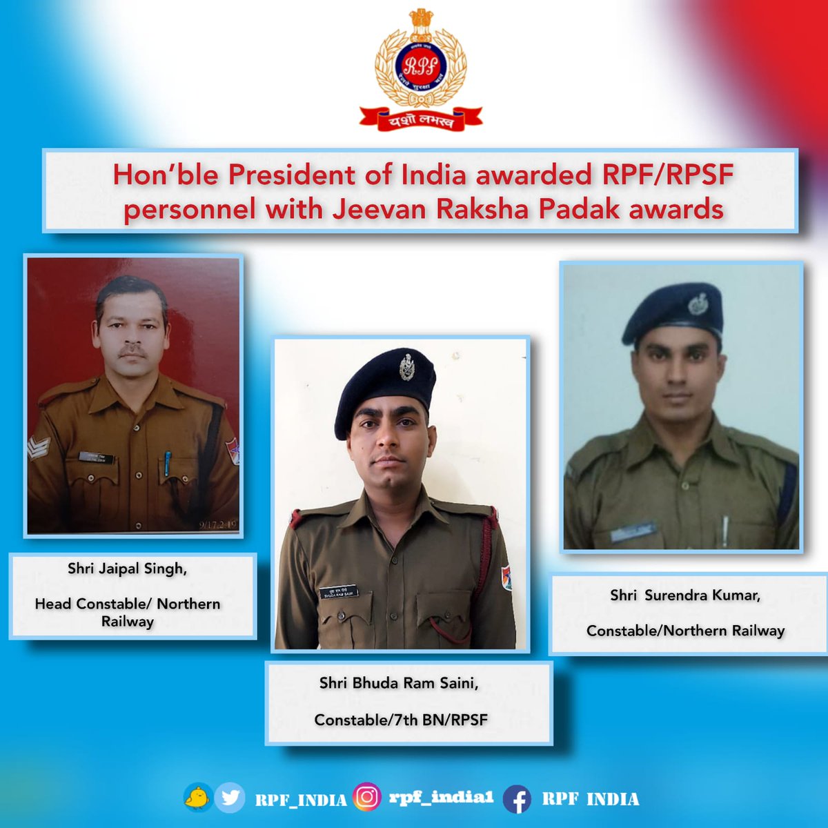 Jeevan Raksha Padak awardee 2024