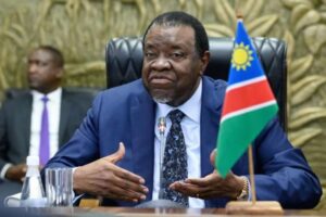 Namibian President Hage Geingob