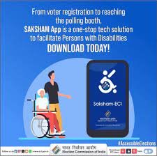 Saksham app voting accessibility