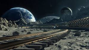 NASA moon railway system