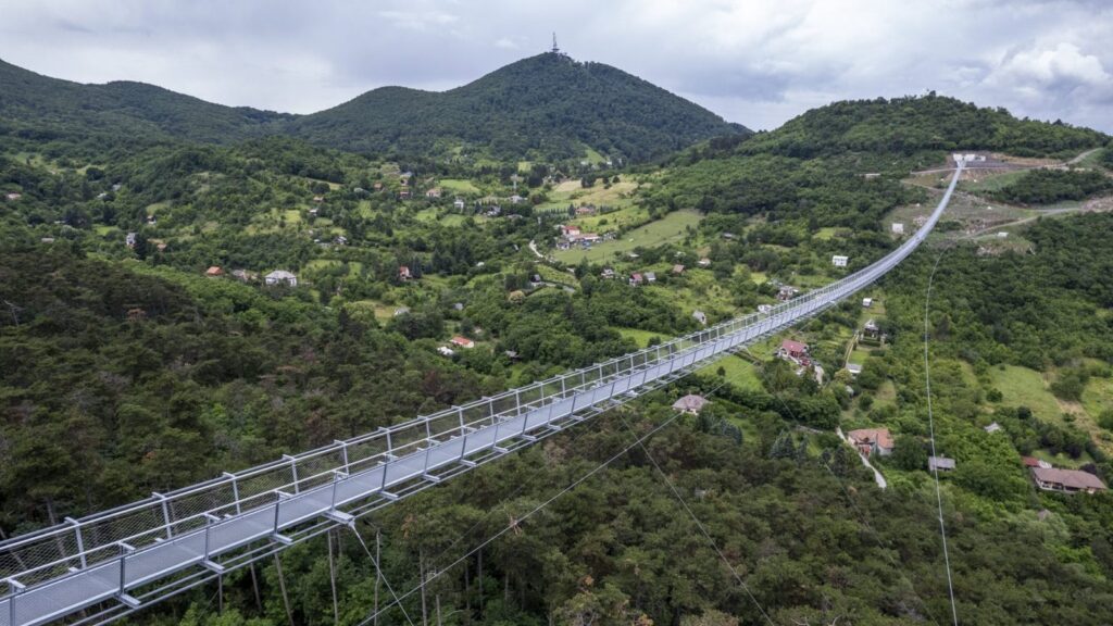 Hungary pedestrian bridge