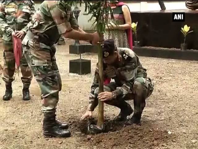 BSF plantation drive Srinagar
