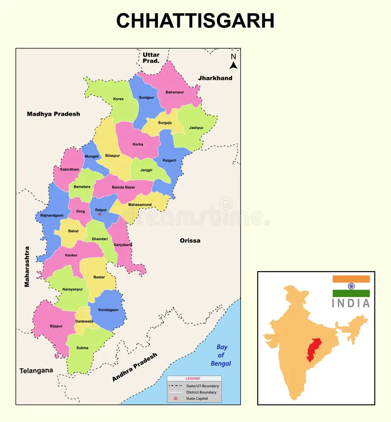 Chhattisgarh geographic importance