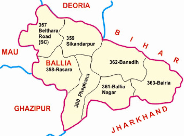 Easternmost district Uttar Pradesh
