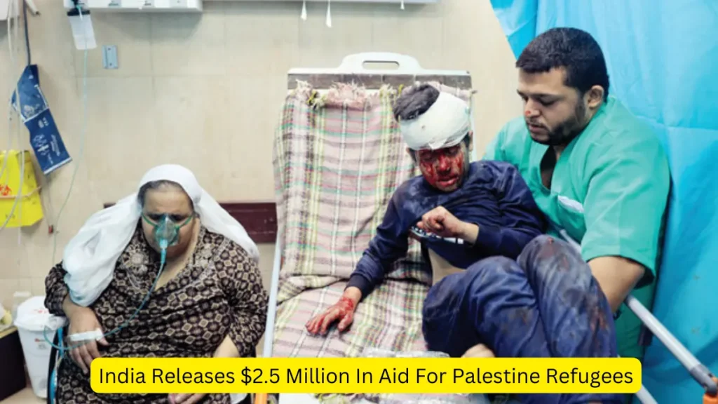 India aid Palestine refugees