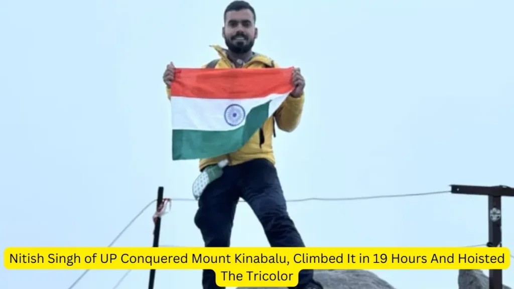 Nitish Singh Mount Kinabalu achievement