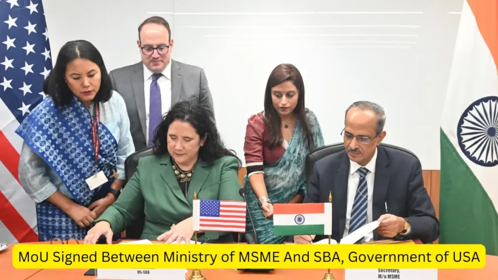 India US small business MoU