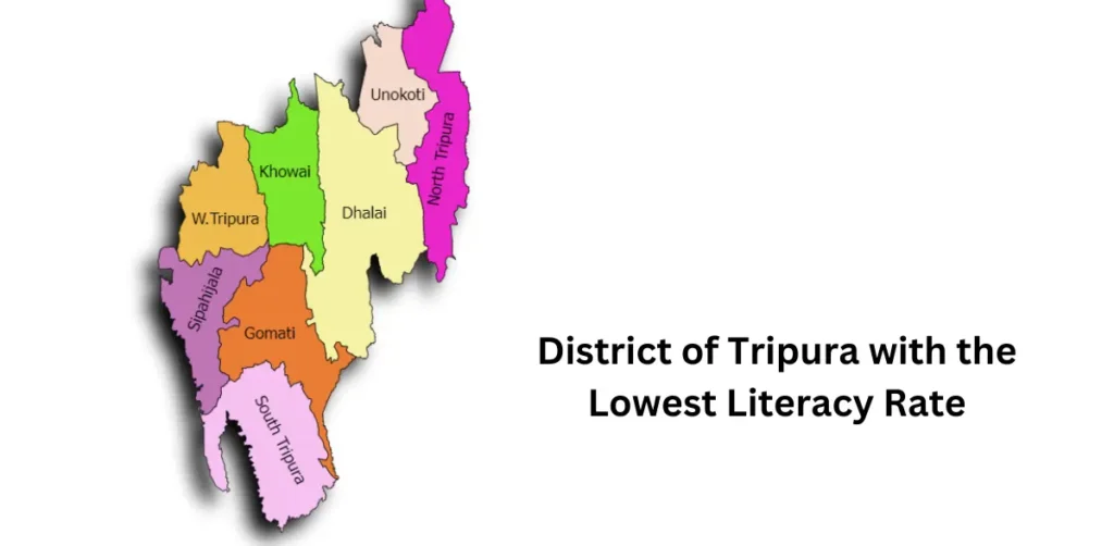 Dhalai district literacy rate