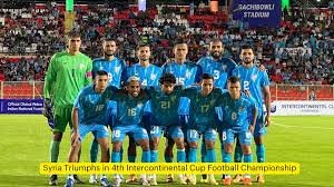 Syria Intercontinental Cup victory
