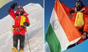 First Indian to summit Mt. Shishapangma