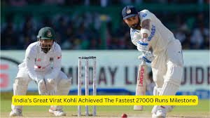 Virat Kohli 27000 runs achievement
