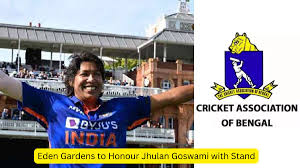 Jhulan Goswami Eden Gardens tribute