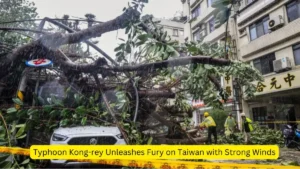Typhoon Kong-Rey impact on Taiwan