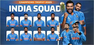 India Squad for ICC Champions Trophy 2025