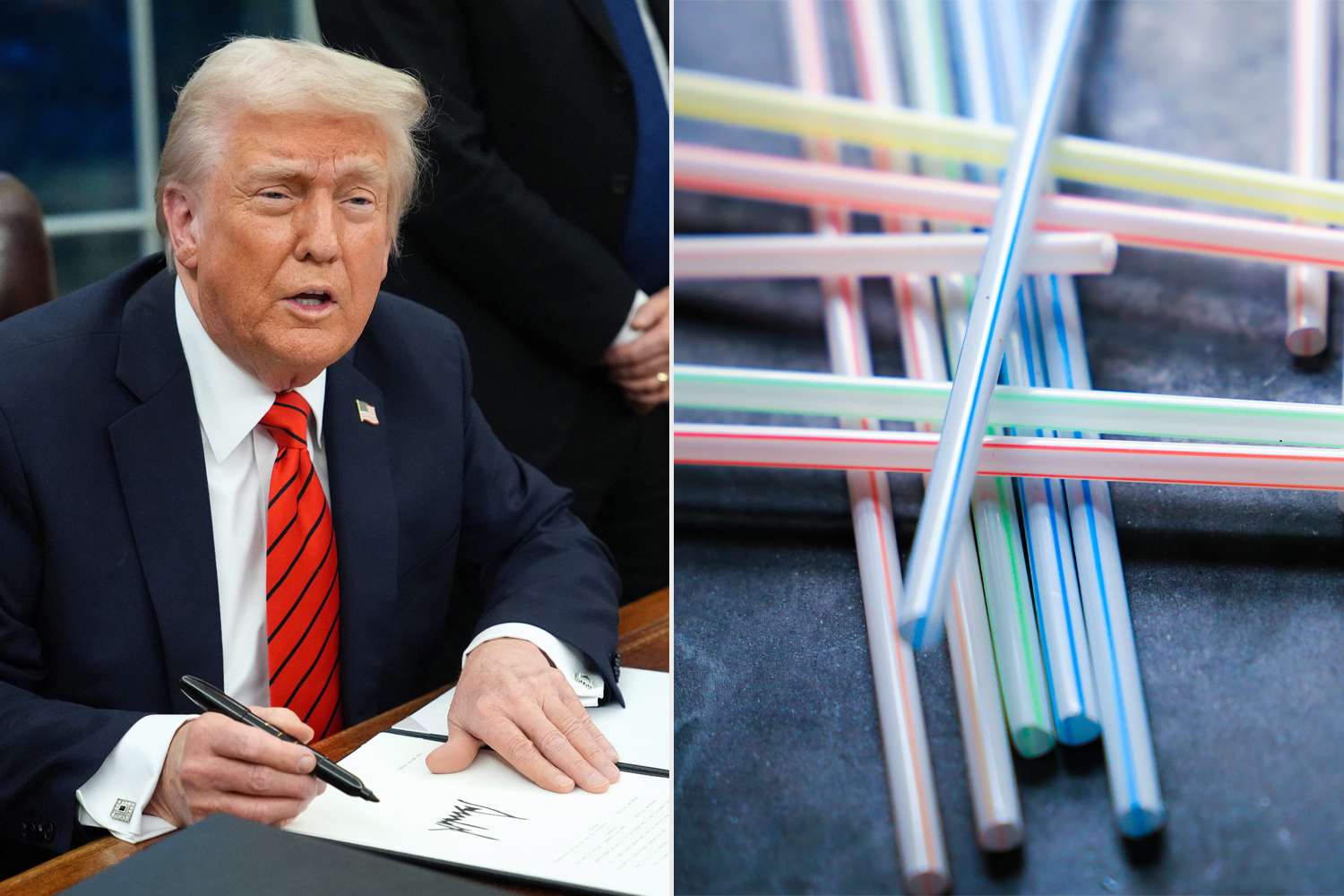 Trump reinstates plastic straws