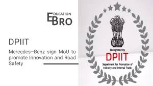 DPIIT,DPIIT Mercedes-Benz MoU,India automobile manufacturing growth,Road safety initiatives in India,Sustainable mobility solutions India DPIIT