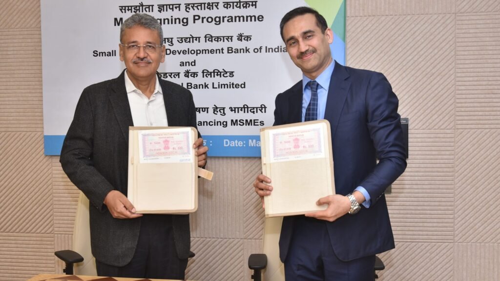 SIDBI and Federal Bank partnership
