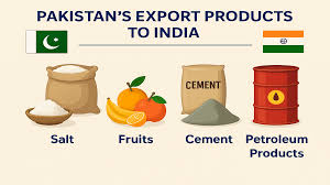 Pakistan export products to India
