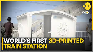 Japan 3D printed train station Japan 3D printed train station