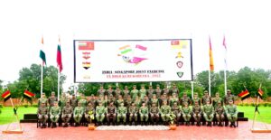 India Singapore military drill