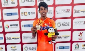 India first speed skating gold