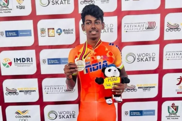 India first speed skating gold