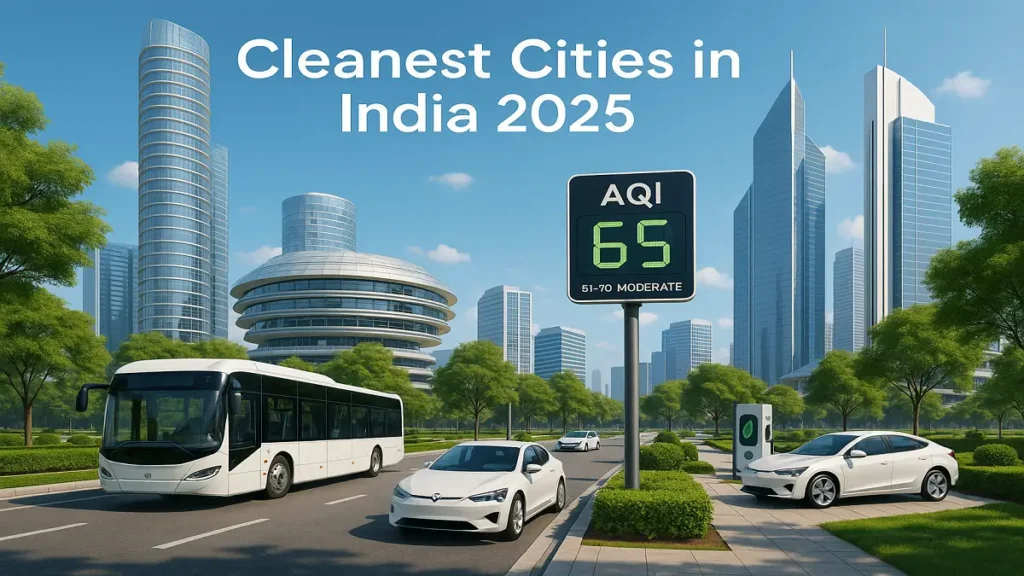 Cleanest cities in India 2025