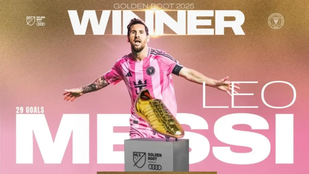 Lionel Messi MLS Golden Boot 2025
