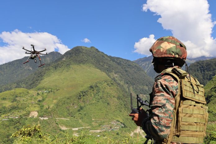 Indian Army drone exercise