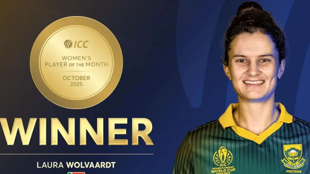 ICC Player of the Month October 2025
