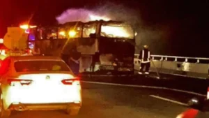 Bus–Tanker Collision Near Medina