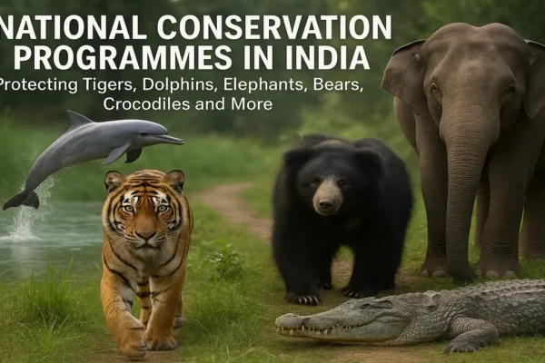 National wildlife conservation programmes India
