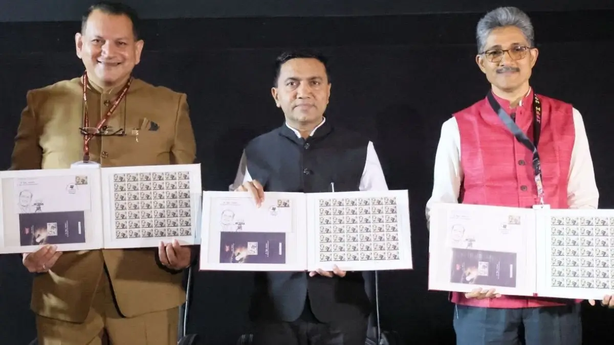 K. Vaikunth Stamp Release at IFFI