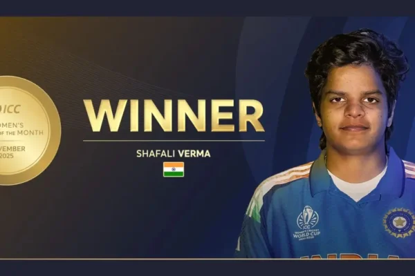 Shafali Verma ICC Women’s Player of the Month November